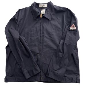 Bulwark FR Navy Blue Flame Resistant Work Jacket XXL -RG JEW2NV6 Excel FR 2112
